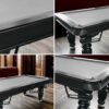 QUESLA 8FT Pool Table 2025 Model - Classic Slate Design Upgraded with Reinforced Legs & Pro Ball Nets - Professional Billiard Table, Solid Timber Black Frame - Image 16