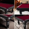 QUESLA 8FT Pool Table 2025 Model - Classic Slate Design Upgraded with Reinforced Legs & Pro Ball Nets - Professional Billiard Table, Solid Timber Black Frame - Image 19