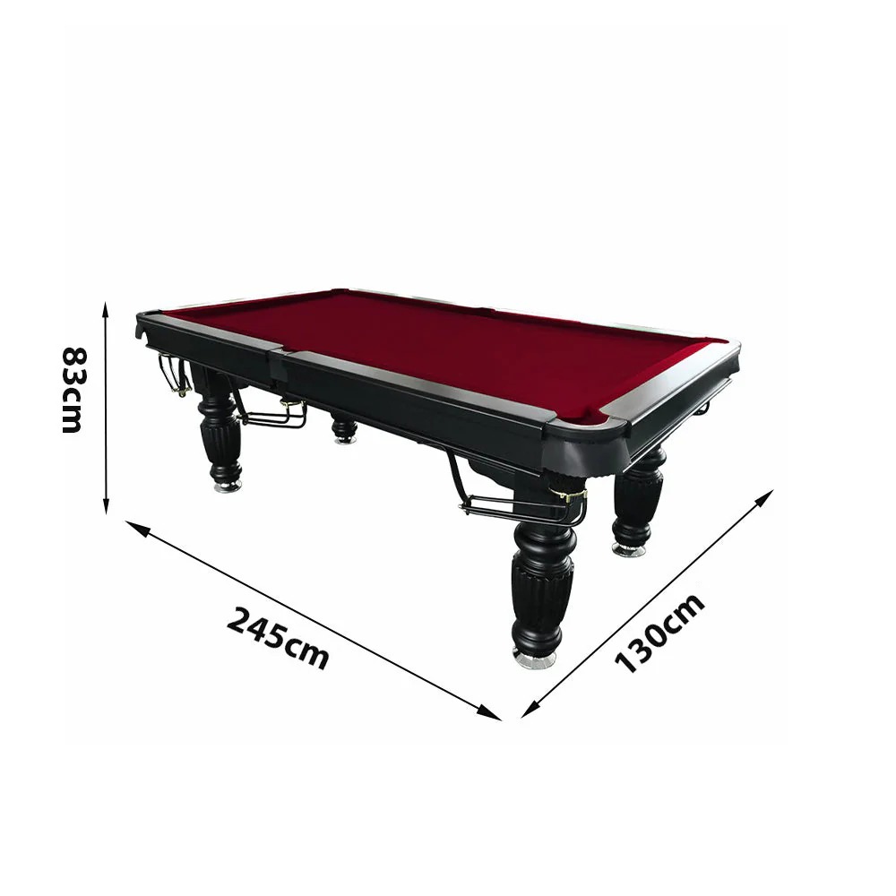 QUESLA 8FT Pool Table 2025 Model - Classic Slate Design Upgraded with Reinforced Legs & Pro Ball Nets - Professional Billiard Table, Solid Timber Black Frame 20 QUESLA 8FT Pool Table 2025 Model - Classic Slate Design Upgraded with Reinforced Legs & Pro Ball Nets - Professional Billiard Table, Solid Timber Black Frame - Image 20
