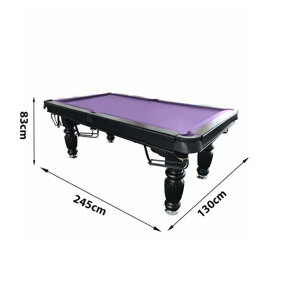QUESLA 8FT Pool Table 2025 Model - Classic Slate Design Upgraded with Reinforced Legs & Pro Ball Nets - Professional Billiard Table, Solid Timber Black Frame 21 QUESLA 8FT Pool Table 2025 Model - Classic Slate Design Upgraded with Reinforced Legs & Pro Ball Nets - Professional Billiard Table, Solid Timber Black Frame - Image 21