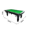 QUESLA 8FT Pool Table 2025 Model - Classic Slate Design Upgraded with Reinforced Legs & Pro Ball Nets - Professional Billiard Table, Solid Timber Black Frame - Image 8