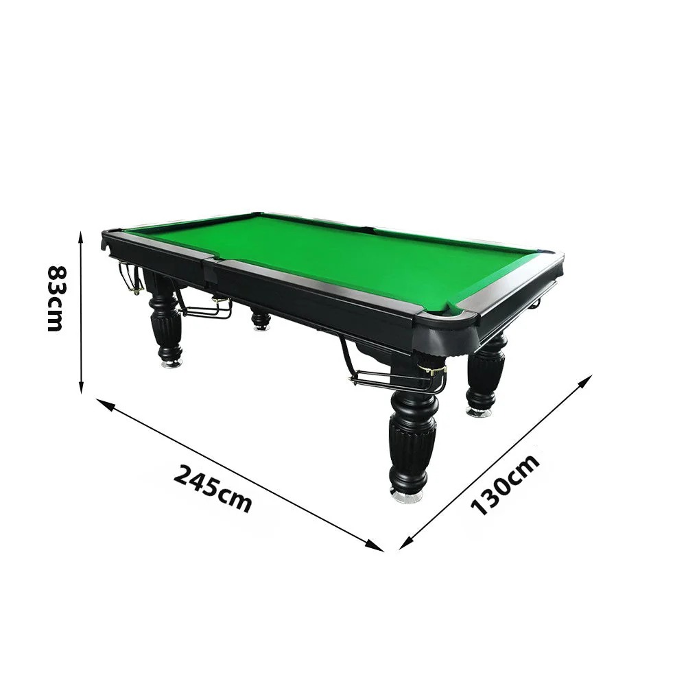 QUESLA 8FT Pool Table 2025 Model - Classic Slate Design Upgraded with Reinforced Legs & Pro Ball Nets - Professional Billiard Table, Solid Timber Black Frame 9 QUESLA 8FT Pool Table 2025 Model - Classic Slate Design Upgraded with Reinforced Legs & Pro Ball Nets - Professional Billiard Table, Solid Timber Black Frame - Image 9