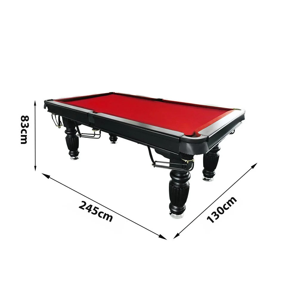 QUESLA 8FT Pool Table 2025 Model - Classic Slate Design Upgraded with Reinforced Legs & Pro Ball Nets - Professional Billiard Table, Solid Timber Black Frame 13 QUESLA 8FT Pool Table 2025 Model - Classic Slate Design Upgraded with Reinforced Legs & Pro Ball Nets - Professional Billiard Table, Solid Timber Black Frame - Image 13