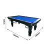 QUESLA 8FT Pool Table 2025 Model - Classic Slate Design Upgraded with Reinforced Legs & Pro Ball Nets - Professional Billiard Table, Solid Timber Black Frame - Image 25