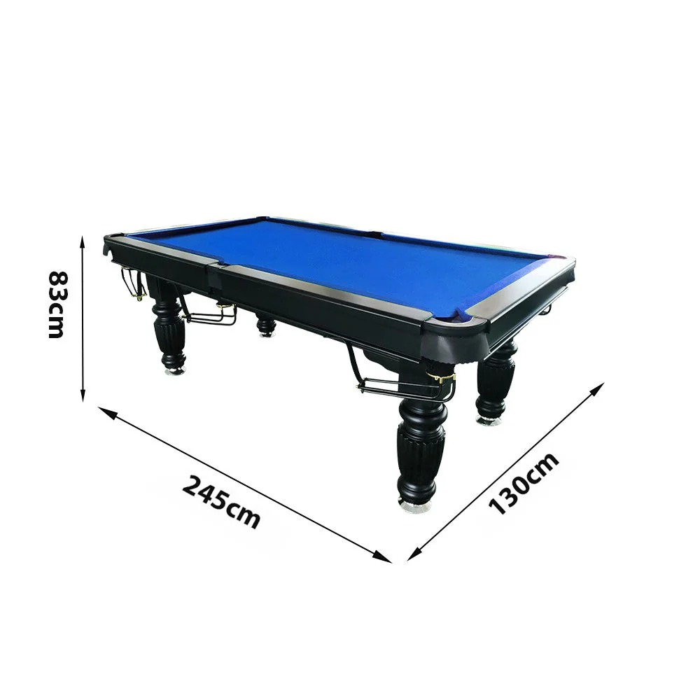 QUESLA 8FT Pool Table 2025 Model - Classic Slate Design Upgraded with Reinforced Legs & Pro Ball Nets - Professional Billiard Table, Solid Timber Black Frame 25 QUESLA 8FT Pool Table 2025 Model - Classic Slate Design Upgraded with Reinforced Legs & Pro Ball Nets - Professional Billiard Table, Solid Timber Black Frame - Image 25