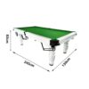 QUESLA 8FT Pool Table 2025 Model - Classic Slate Design Upgraded with Reinforced Legs & Pro Ball Nets - Professional Billiard Table, Solid Timber White Frame - Image 19