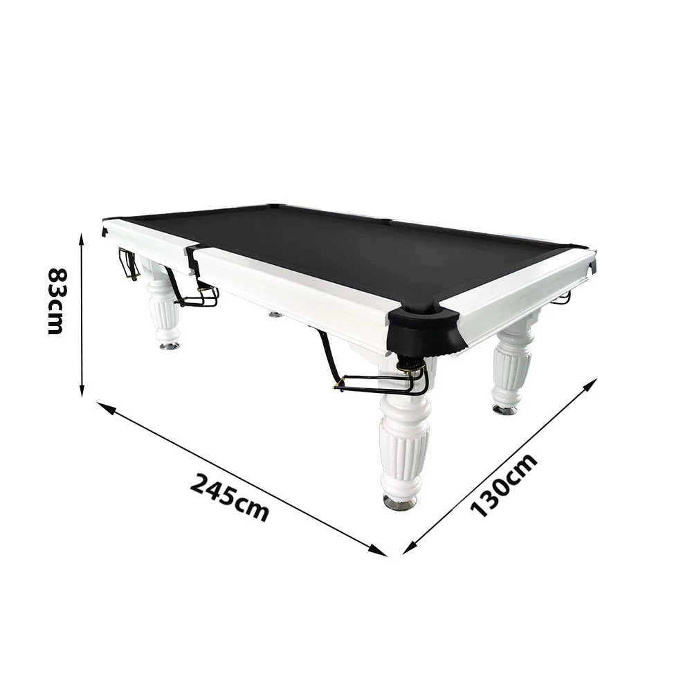 QUESLA 8FT Pool Table 2025 Model - Classic Slate Design Upgraded with Reinforced Legs & Pro Ball Nets - Professional Billiard Table, Solid Timber White Frame 17 QUESLA 8FT Pool Table 2025 Model - Classic Slate Design Upgraded with Reinforced Legs & Pro Ball Nets - Professional Billiard Table, Solid Timber White Frame - Image 17