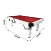 QUESLA 8FT Pool Table 2025 Model - Classic Slate Design Upgraded with Reinforced Legs & Pro Ball Nets - Professional Billiard Table, Solid Timber White Frame - Image 22