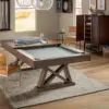 The Rhine Architectural Slate Pool Table | North American Solid Oak (S2-H) - Image 7