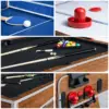 7FT 4IN1 Convertible Pool Table - Walnut Premium Quality (Blue Felt) (S2) - Image 5