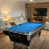 Apex 8ft Slate Pool Table – Ball Return System – Blue Felt - Image 7