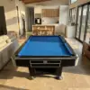 Apex 8ft Slate Pool Table – Ball Return System – Blue Felt - Image 3