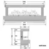 Vantage Extra Deep 3-Sided Panoramic Electric Fireplace Collection - Image 9