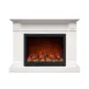 Berwick White Mantel Electric Fireplace Suite with 30" Lumera Electric Fireplace Insert - Image 2