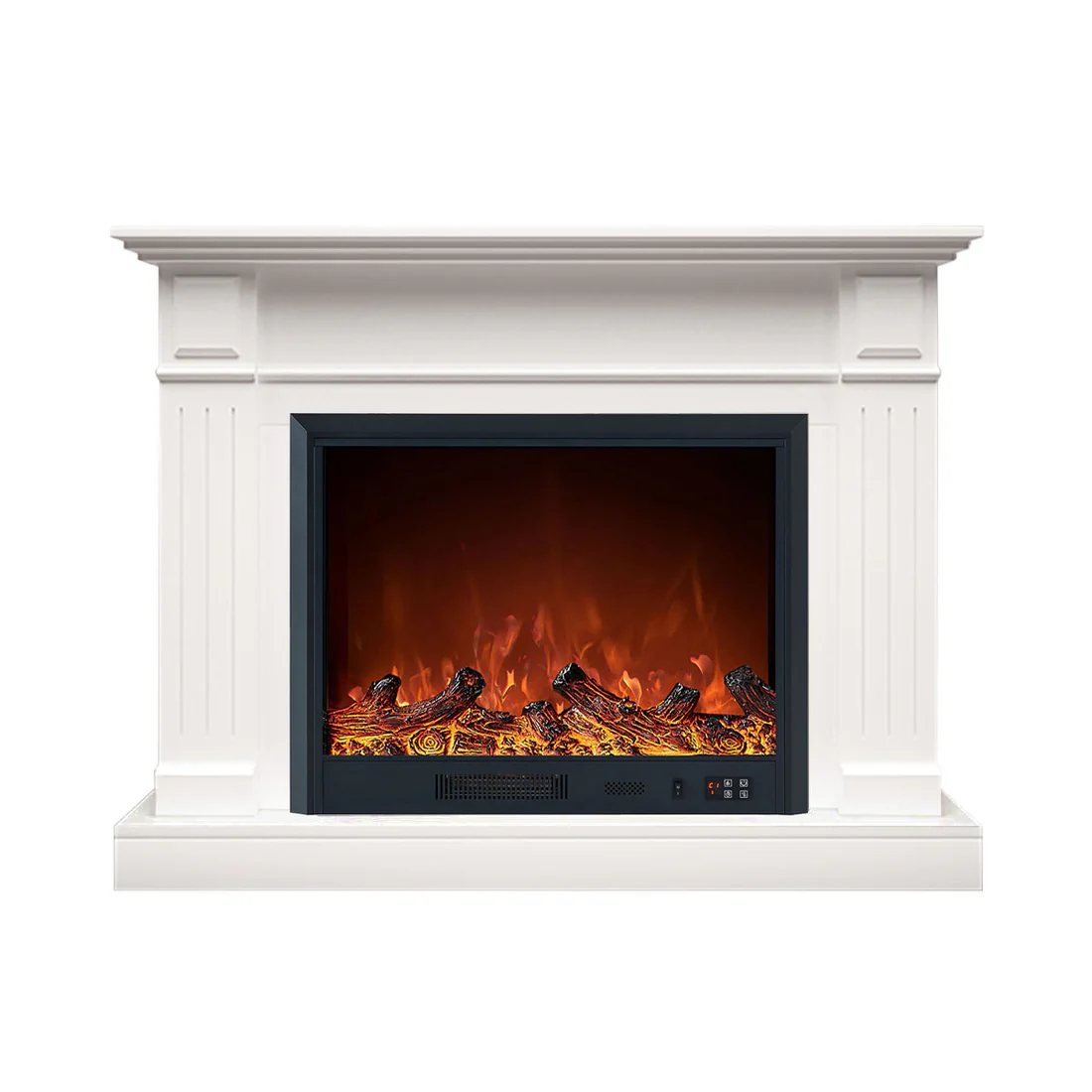 Berwick White Mantel Electric Fireplace Suite with 30" Lumera Electric Fireplace Insert 2 Berwick White Mantel Electric Fireplace Suite with 30" Lumera Electric Fireplace Insert - Image 2
