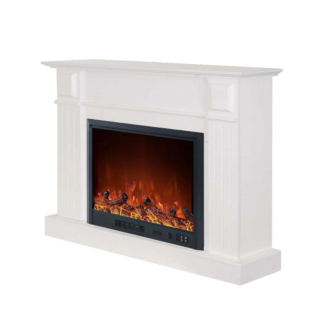 Berwick White Mantel Electric Fireplace Suite with 30" Lumera Electric Fireplace Insert 4 Berwick White Mantel Electric Fireplace Suite with 30" Lumera Electric Fireplace Insert - Image 4