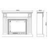 Berwick White Mantel Electric Fireplace Suite with 30" Lumera Electric Fireplace Insert - Image 8