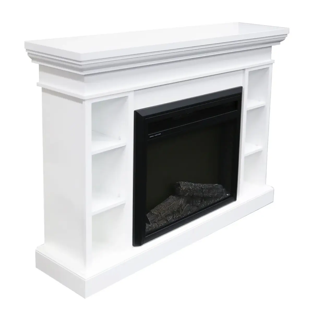 Grandview White Mantel Electric Fireplace Suite with 30" Mirage Electric Fireplace Insert 3 Grandview White Mantel Electric Fireplace Suite with 30" Mirage Electric Fireplace Insert - Image 3