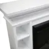 Grandview White Mantel Electric Fireplace Suite with 30" Mirage Electric Fireplace Insert - Image 2
