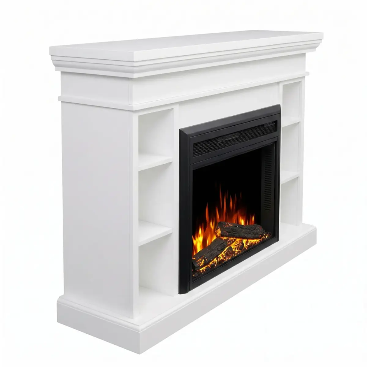 Grandview White Mantel Electric Fireplace Suite with 30" Mirage Electric Fireplace Insert 9 Grandview White Mantel Electric Fireplace Suite with 30" Mirage Electric Fireplace Insert - Image 9