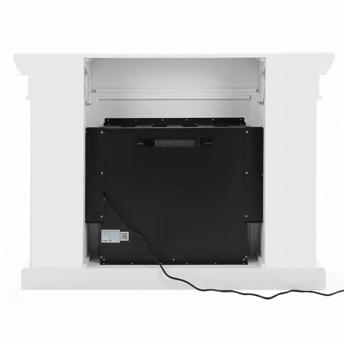 Grandview White Mantel Electric Fireplace Suite with 30" Mirage Electric Fireplace Insert 6 Grandview White Mantel Electric Fireplace Suite with 30" Mirage Electric Fireplace Insert - Image 6