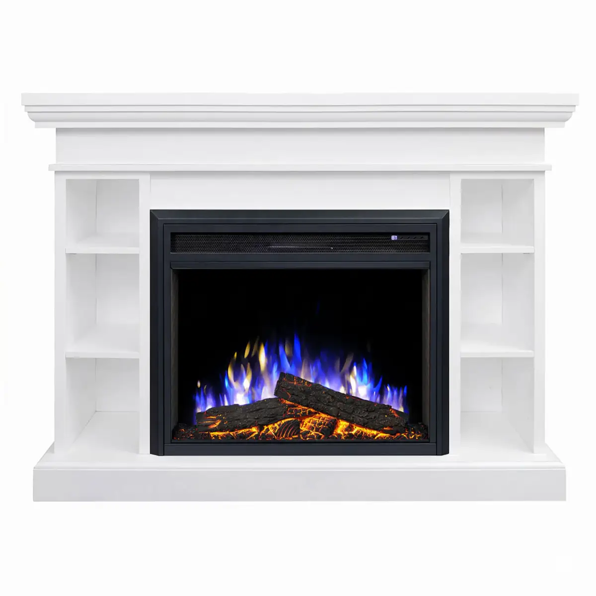 Grandview White Mantel Electric Fireplace Suite with 30" Mirage Electric Fireplace Insert 5 Grandview White Mantel Electric Fireplace Suite with 30" Mirage Electric Fireplace Insert - Image 5