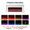 Ashbury White Mantel Electric Fireplace Suite – 60 Inch Orion Insert - Image 5