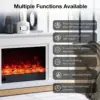 Ashbury White Mantel Electric Fireplace Suite – 60 Inch Orion Insert - Image 4