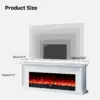 Ashbury White Mantel Electric Fireplace Suite – 60 Inch Orion Insert - Image 10