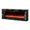 Valoria Black Marble Electric Fireplace with 60 Inch Lumera Insert - Image 6