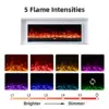 Aurevia White Mantel Electric Fireplace Suite with 60 Inch Lumera Insert - Image 7