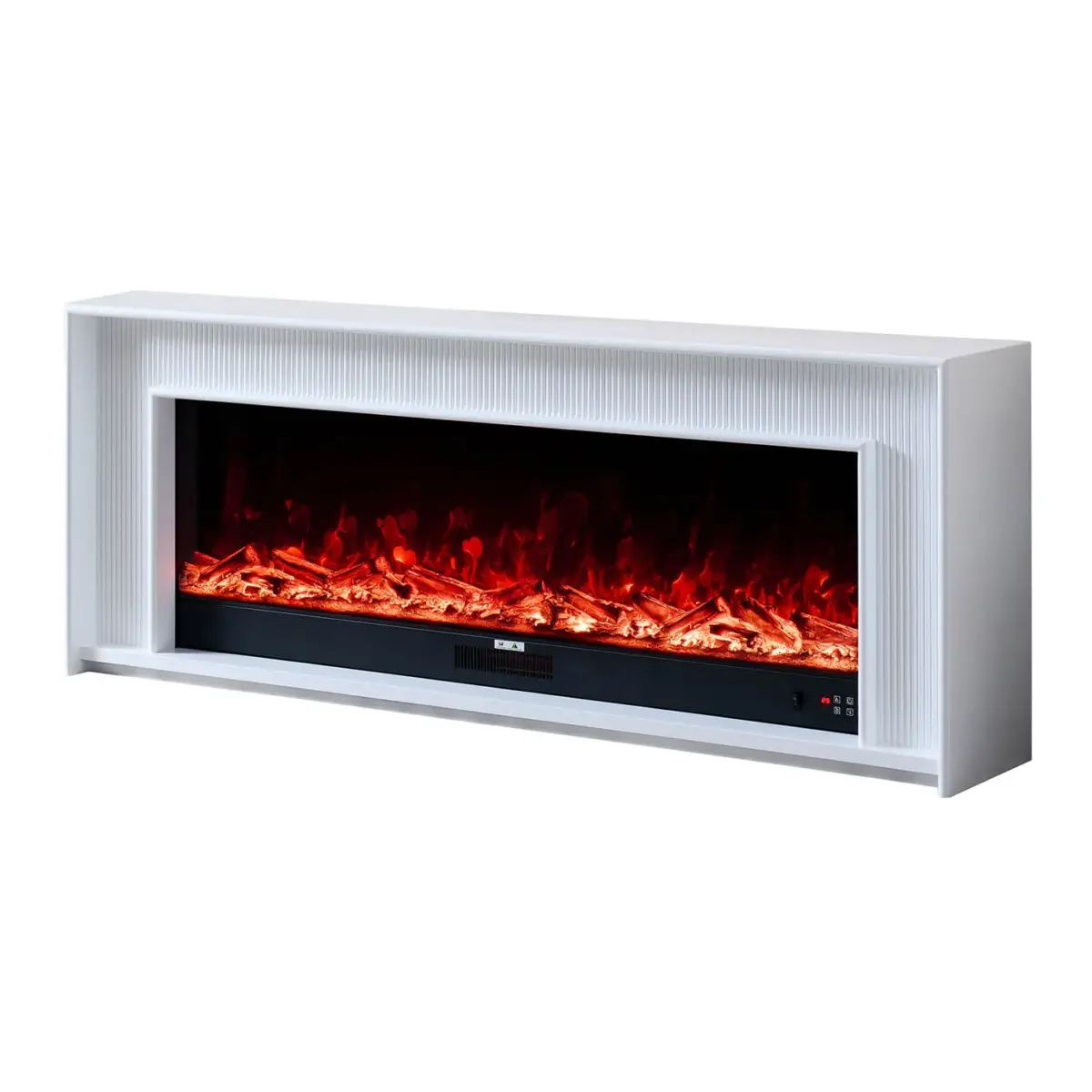 Aurevia White Mantel Electric Fireplace Suite with 60 Inch Lumera Insert 10 Aurevia White Mantel Electric Fireplace Suite with 60 Inch Lumera Insert - Image 10