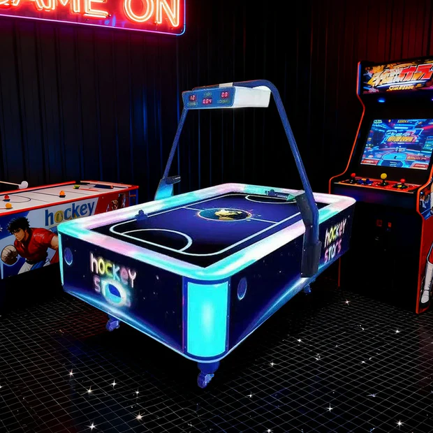 9FT LED Air Hockey Table – Commercial Arcade Style Game Table 2 9FT LED Air Hockey Table – Commercial Arcade Style Game Table - Image 2