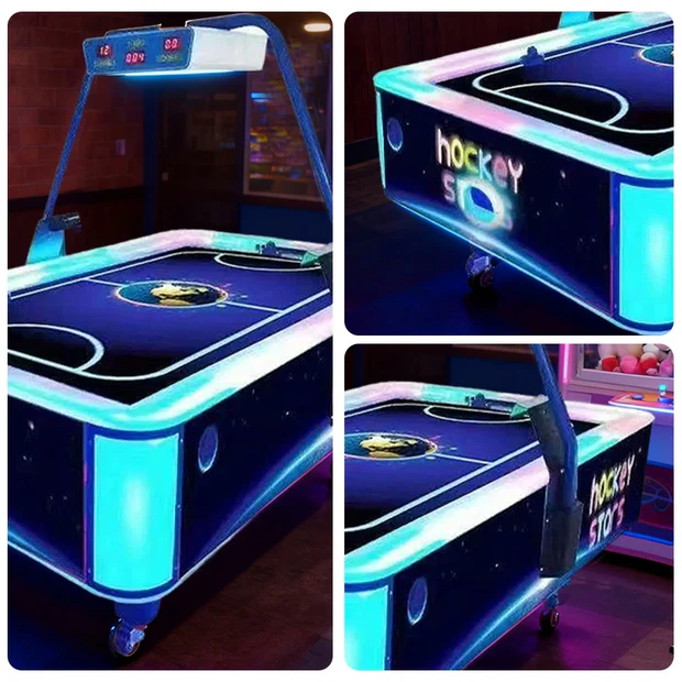 9FT LED Air Hockey Table – Commercial Arcade Style Game Table 3 9FT LED Air Hockey Table – Commercial Arcade Style Game Table - Image 3