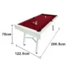 Apex Riviera 7ft Outdoor Pool Table – Premium All-Weather Aluminium & Steel Billiard Table (White & Red) S1 - Image 6