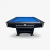 Apex 8ft slate pool table with blue felt and ball return system