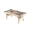 Asher Compact 3-in-1 Pool Table with foldable solid wood frame and grey billiard cloth