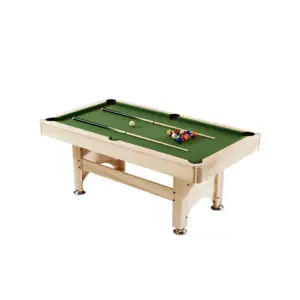 Arden Compact 3-in-1 Pool Table with table tennis conversion top and natural timber frame