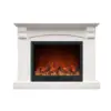 Whitmore White Mantel Electric Fireplace Suite