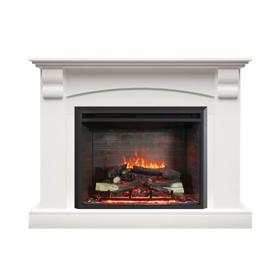 Whitmore White Mantel Electric Fireplace Suite 5 Whitmore White Mantel Electric Fireplace Suite - Image 5