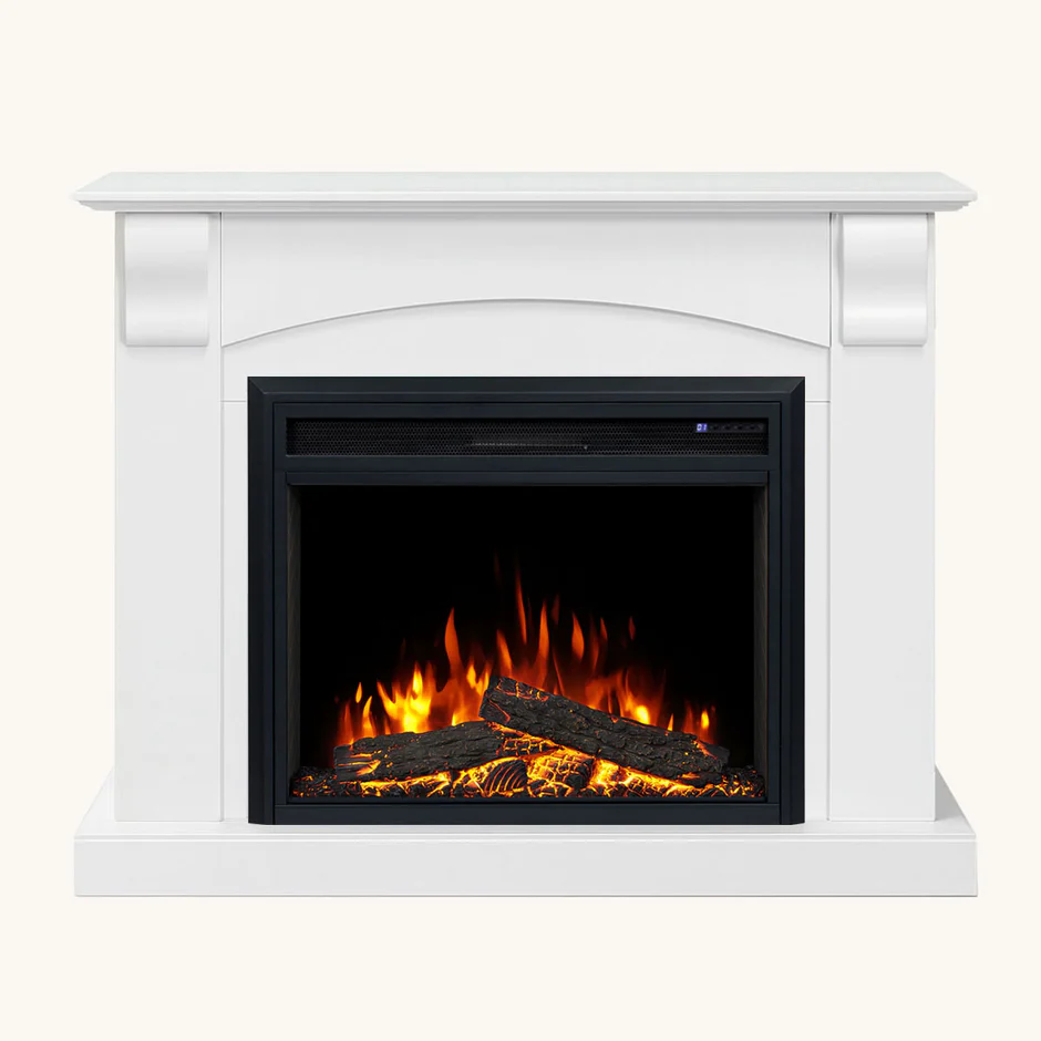 Whitmore White Mantel Electric Fireplace Suite 3 Whitmore White Mantel Electric Fireplace Suite - Image 3