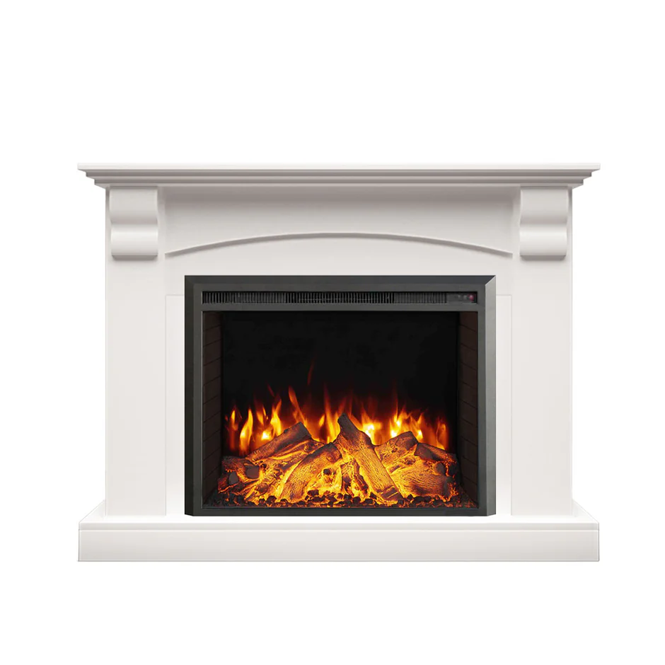 Whitmore White Mantel Electric Fireplace Suite 4 Whitmore White Mantel Electric Fireplace Suite - Image 4