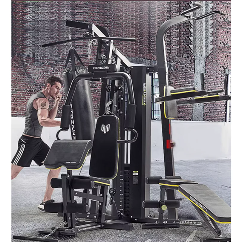 MERIDIAN 705A Multi-Function Home Gym Smith Machine with Punching Bag, Pull-Up Station & 73kg Weight Stack – 300kg Capacity 8 MERIDIAN 705A Multi-Function Home Gym Smith Machine with Punching Bag, Pull-Up Station & 73kg Weight Stack – 300kg Capacity - Image 8