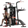 MERIDIAN 705A Multi-Function Home Gym Smith Machine with Punching Bag, Pull-Up Station & 73kg Weight Stack – 300kg Capacity - Image 10