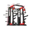 MERIDIAN 007 Multi Function Power Rack Smith Machine Home Gym - 800kg Capacity Squat Cage with 180kg Counterweight, Bench & Weight Se - Image 3