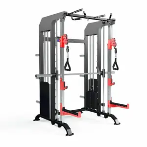 FITPRO Multi Functional Home Gym 140kg Pin and Plate Loaded Multi Functional Home Gym Machine Black