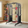 FITPRO Multi Functional Home Gym Machine 140kg Pin & Plate Loaded Strength Training System - Black - Image 4