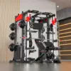 MERIDIAN Multi-Functional Smith Machine Home Gym - 146kg Weight Stack, 800kg Max Load Power Rack & Full Body Training Station - Image 6