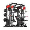 MERIDIAN Multi-Functional Smith Machine Home Gym - 146kg Weight Stack, 800kg Max Load Power Rack & Full Body Training Station - Image 9