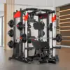MERIDIAN Multi-Functional Smith Machine Home Gym - 146kg Weight Stack, 800kg Max Load Power Rack & Full Body Training Station - Image 8